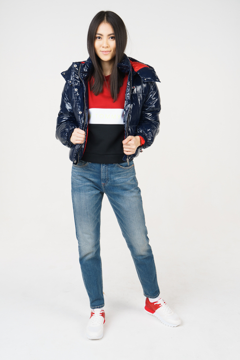

Куртка женская Tommy Jeans DW0DW05603 синяя XS, DW0DW05603