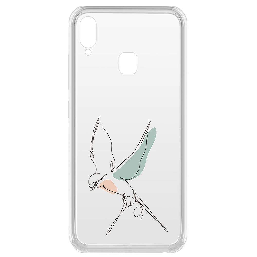 

Чехол-накладка Krutoff Clear Case Полет для Vivo Y91i, Прозрачный
