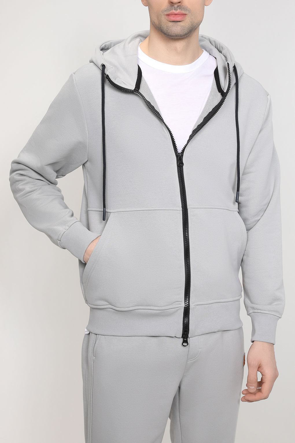 

Толстовка мужская MARCO DI RADI MDR230111246-014 серая 3XL, Серый, MDR230111246-014