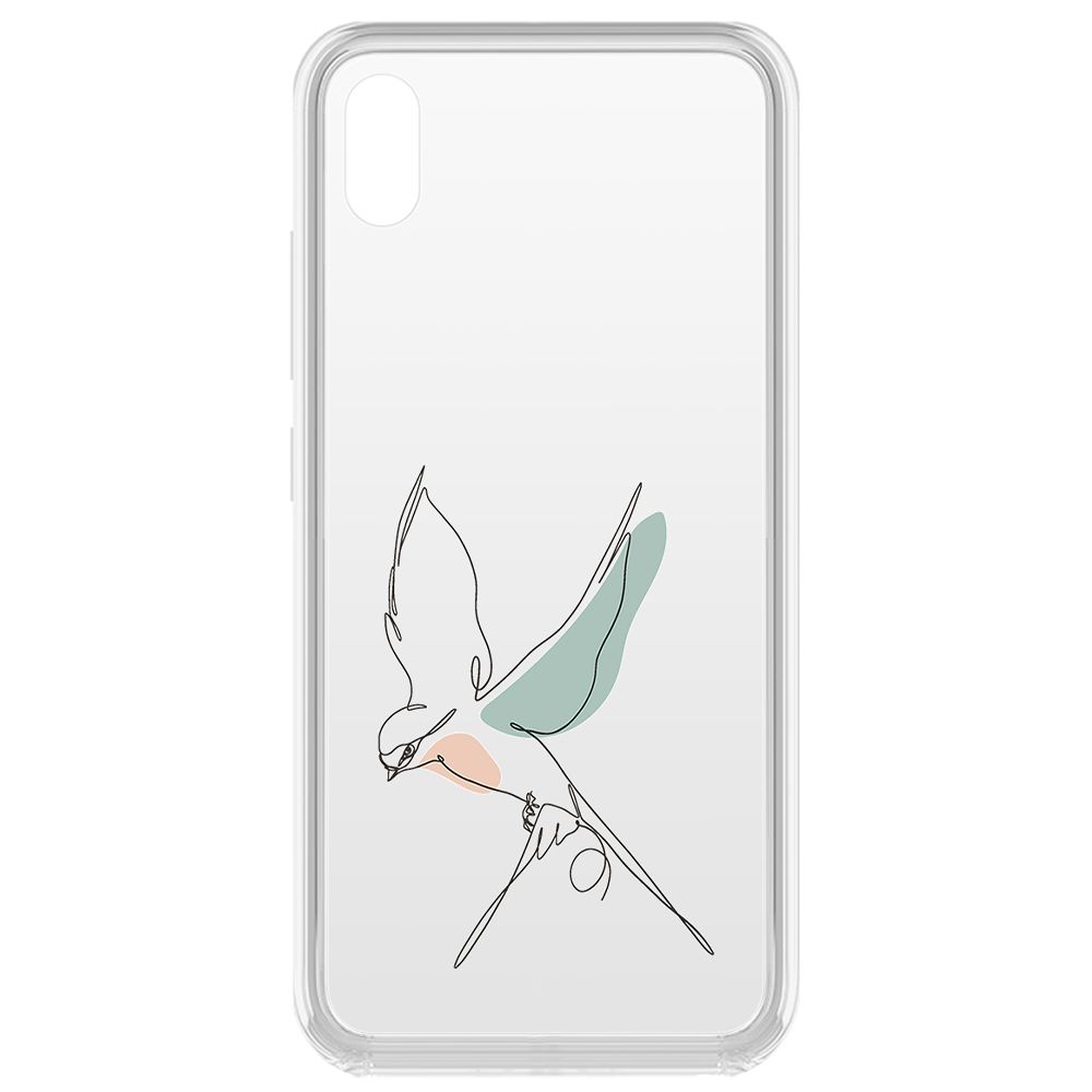 

Чехол-накладка Krutoff Clear Case Полет для Vivo Y91c, Прозрачный