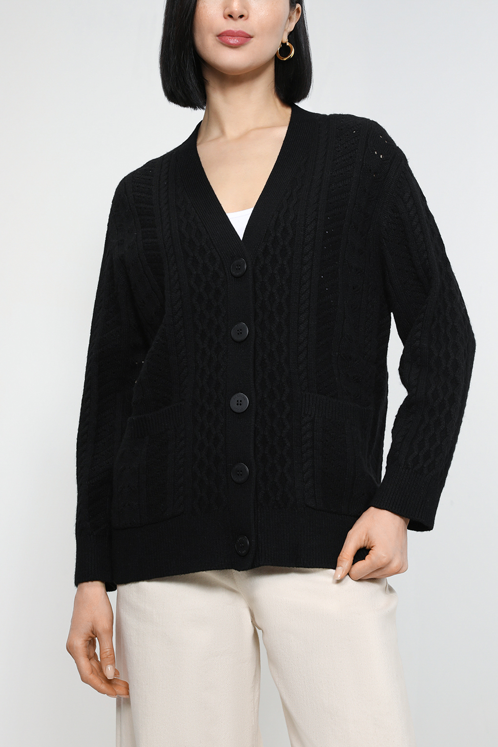 

Кардиган женский SABRINA SCALA SS2301T4145-001 черный XS, SS2301T4145-001