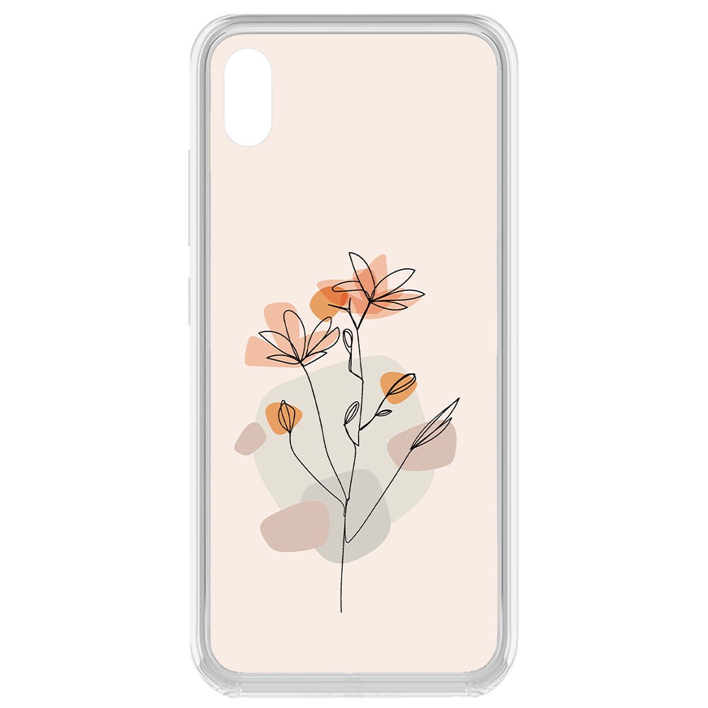 

Чехол-накладка Krutoff Clear Case Ромашки для Vivo Y91c, Прозрачный