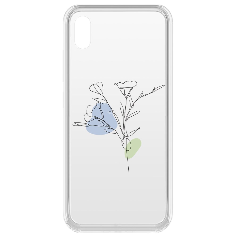 

Чехол-накладка Krutoff Clear Case Эустома для Vivo Y91c, Прозрачный