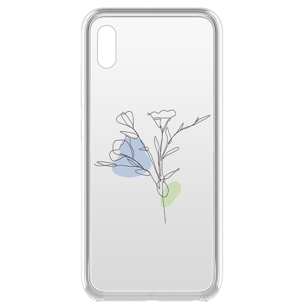 

Чехол-накладка Krutoff Clear Case Эустома для Vivo Y1s