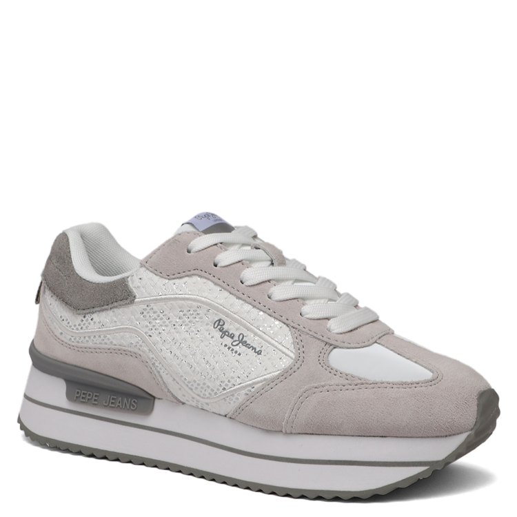 

Кроссовки женские Pepe Jeans London PLS40002 белые 41 EU, Бежевый, PLS40002