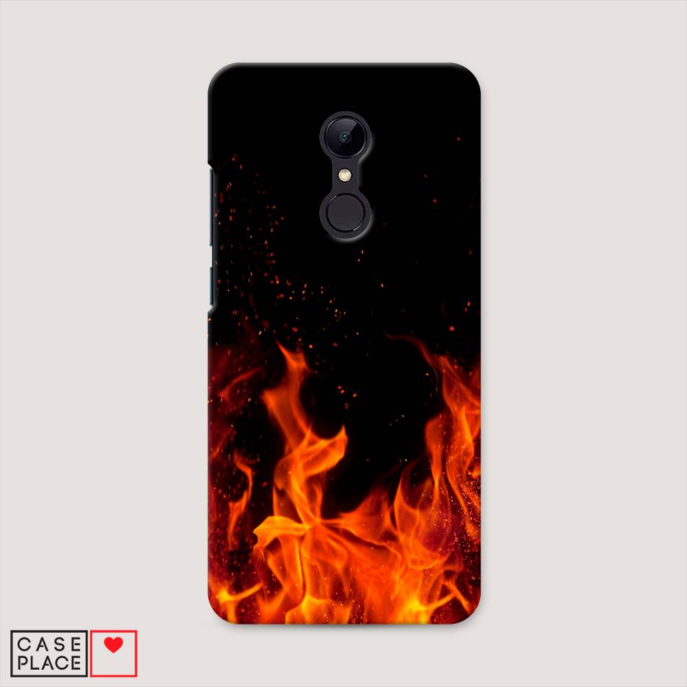 

Пластиковый чехол "Все в огне" на Xiaomi Redmi 5, 33020-3