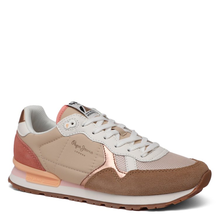 

Кроссовки женские Pepe Jeans London PLS40012 бежевые 41 EU, Бежевый, PLS40012