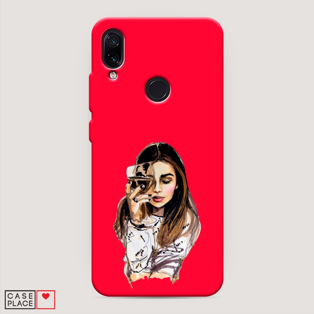 

Чехол Awog на Xiaomi Redmi 7 "Девушка с бокалом", Разноцветный, 35053-1