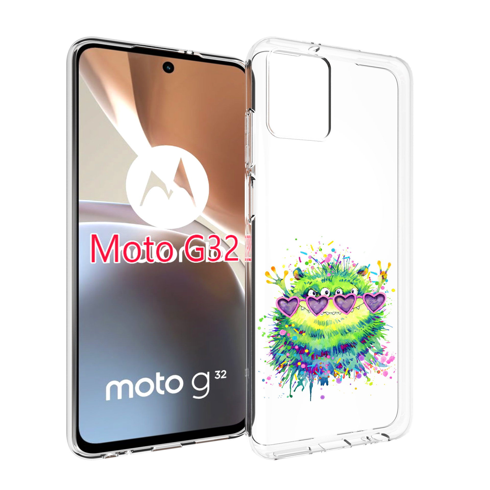 

Чехол MyPads Пушистый персонаж для Motorola Moto G32, Прозрачный, Tocco