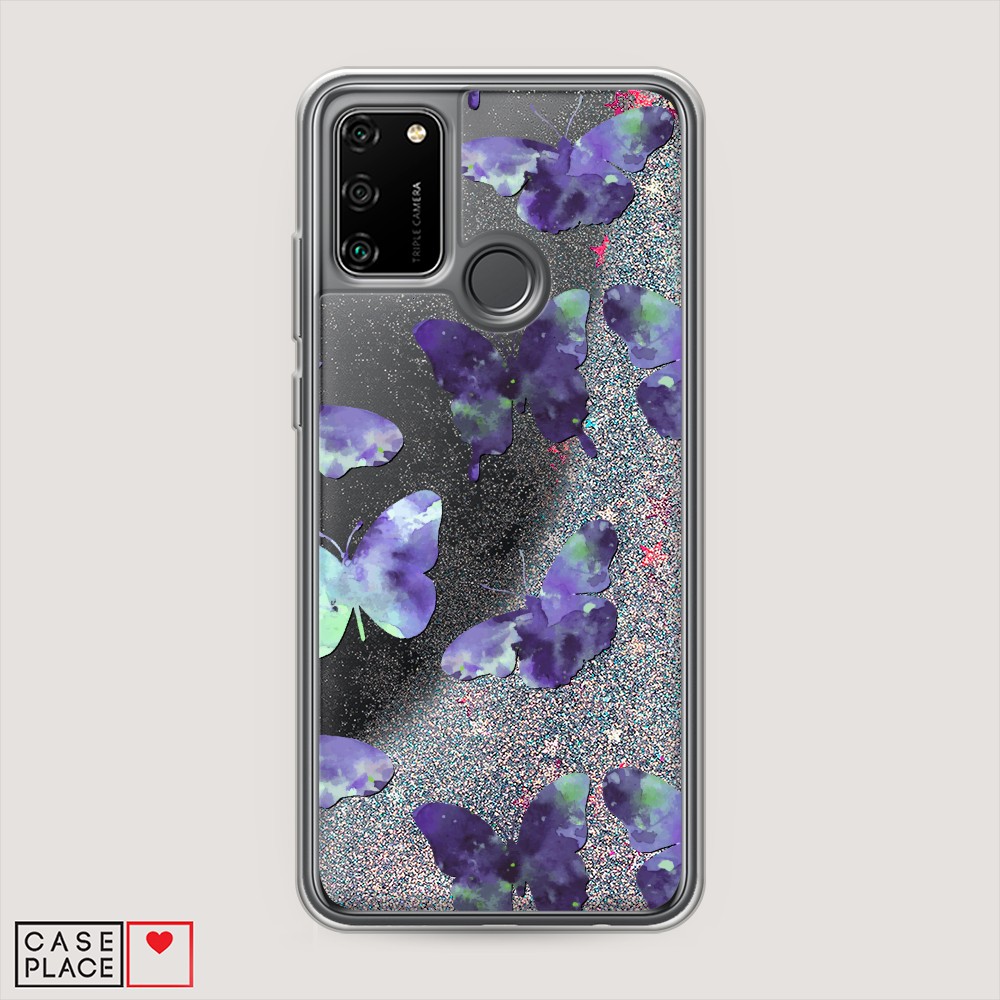 

Чехол Awog на Honor 9A "Бабочки отпечатки", Разноцветный, 612391-1