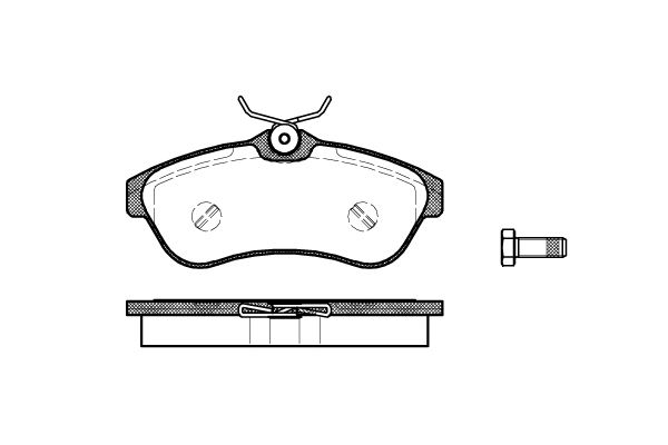 

Колодки Дисковые П. Citroen C3 1.6I 16V/1.4Hdi 02> 880 00 =Fdb1543=573084B