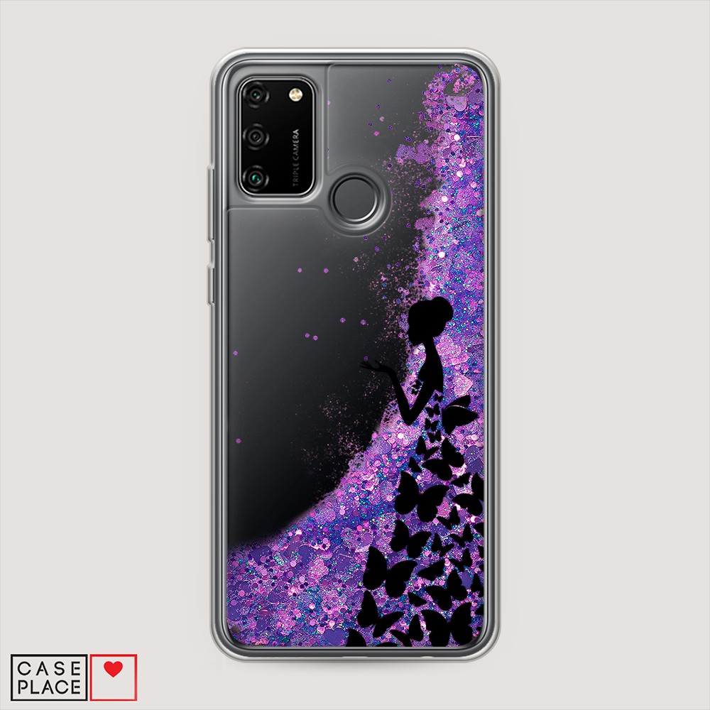 

Чехол Awog на Honor 9A "Дама в бабочках", Разноцветный, 612392-1