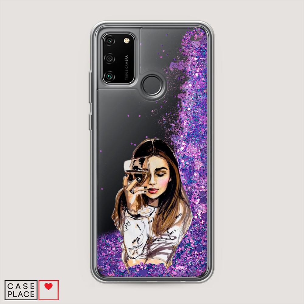 

Чехол Awog на Honor 9A "Девушка с бокалом", Разноцветный, 612392-1