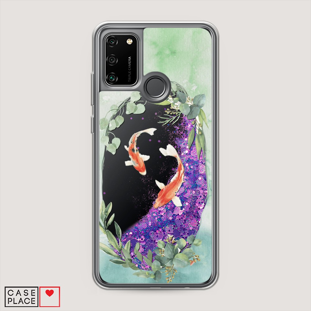 

Чехол Awog на Honor 9A "Две золотые рыбки", Разноцветный, 612392-1