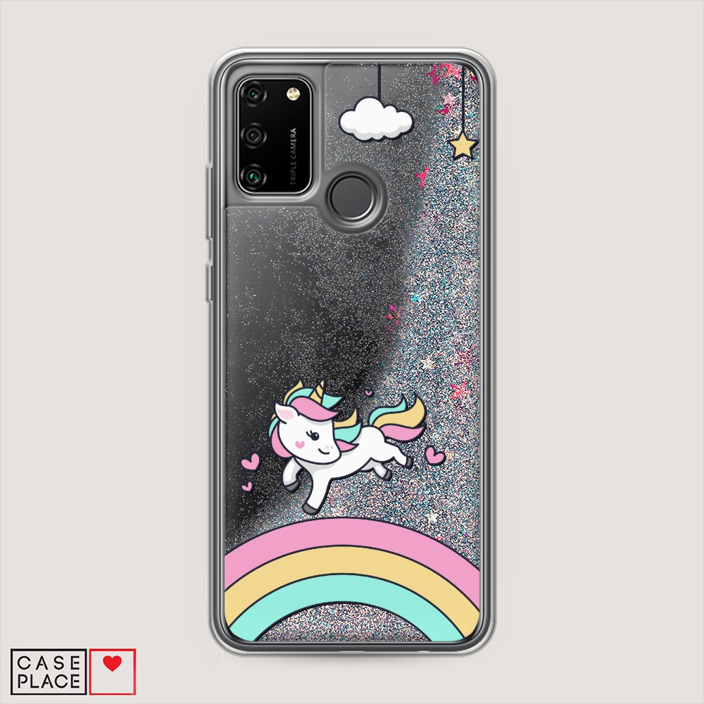 

Чехол Awog на Honor 9A "Единорог на радуге", Разноцветный, 612391-1