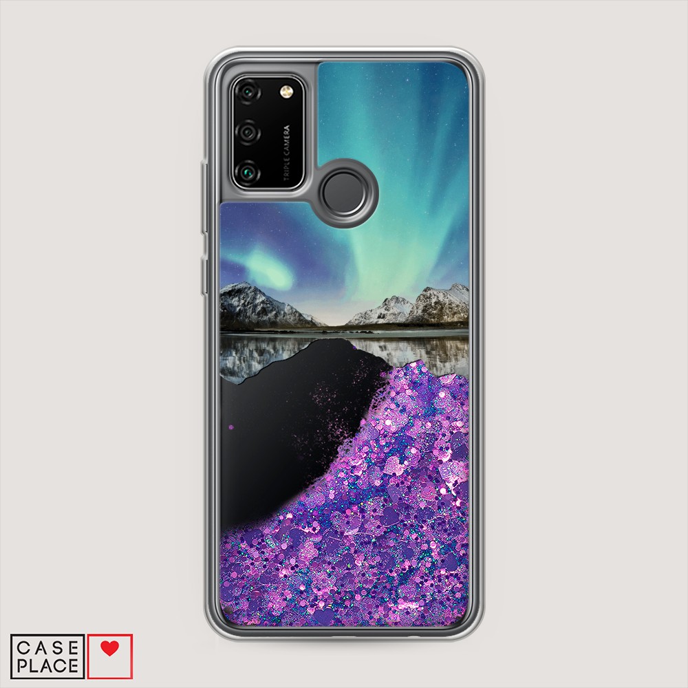 

Чехол Awog на Honor 9A "Горное озеро и сияние", Разноцветный, 612392-1