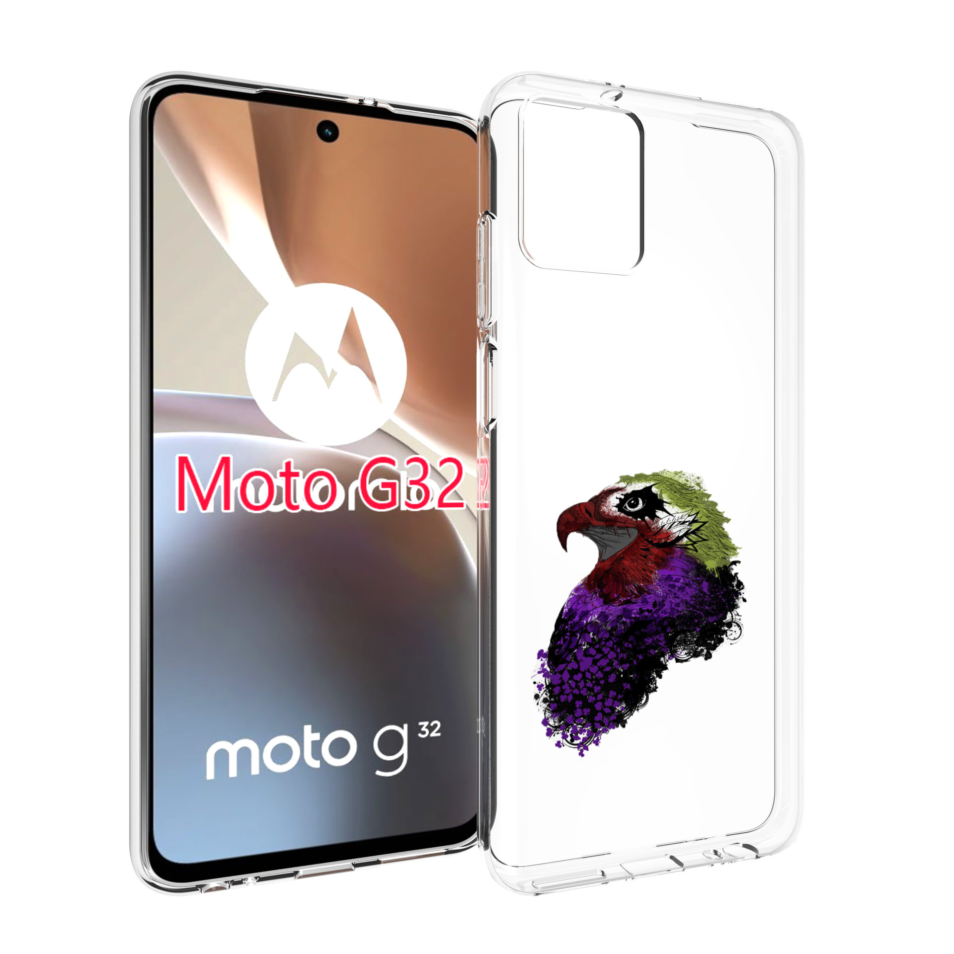 

Чехол MyPads Орел для Motorola Moto G32, Прозрачный, Tocco