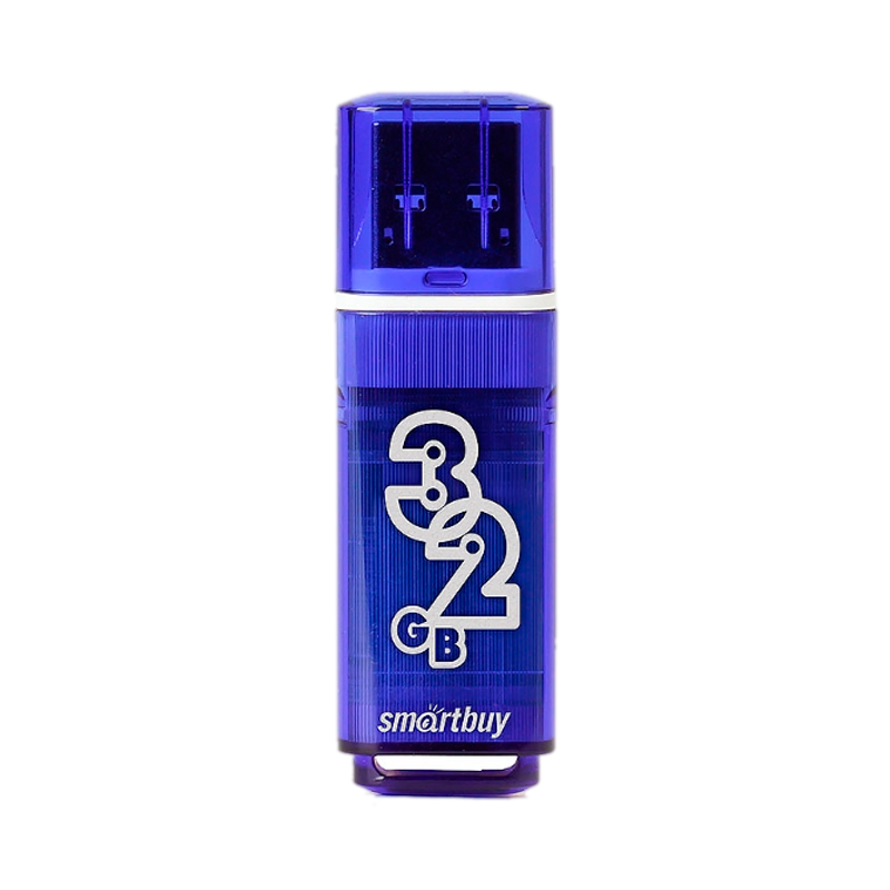 

Флешка SmartBuy Glossy 32 ГБ Dark Blue, Glossy
