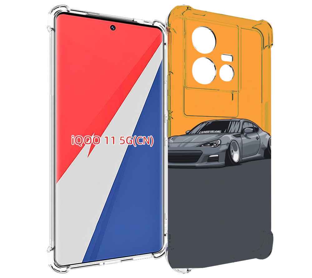 

Чехол MyPads Спорт-кар для Vivo iQOO 11, Прозрачный, Tocco