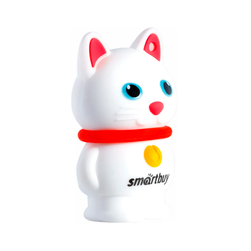 

USB флеш накопитель 32 Gb SmartBuy Wild series КотенокБелый SB32GBCatW