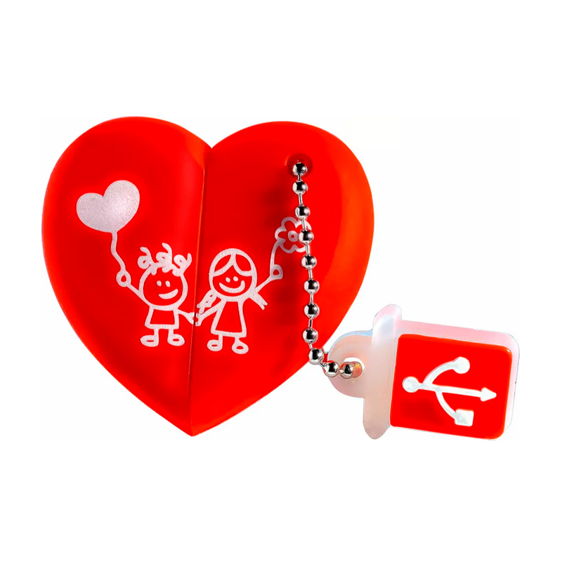 

Флешка SmartBuy SB32GBHEART 32 ГБ красный (), SB32GBHEART
