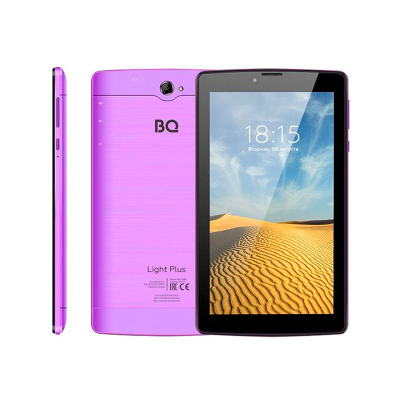 фото Планшет bq 7038g light plus 7" 2019 2/16gb purple wi-fi+cellular