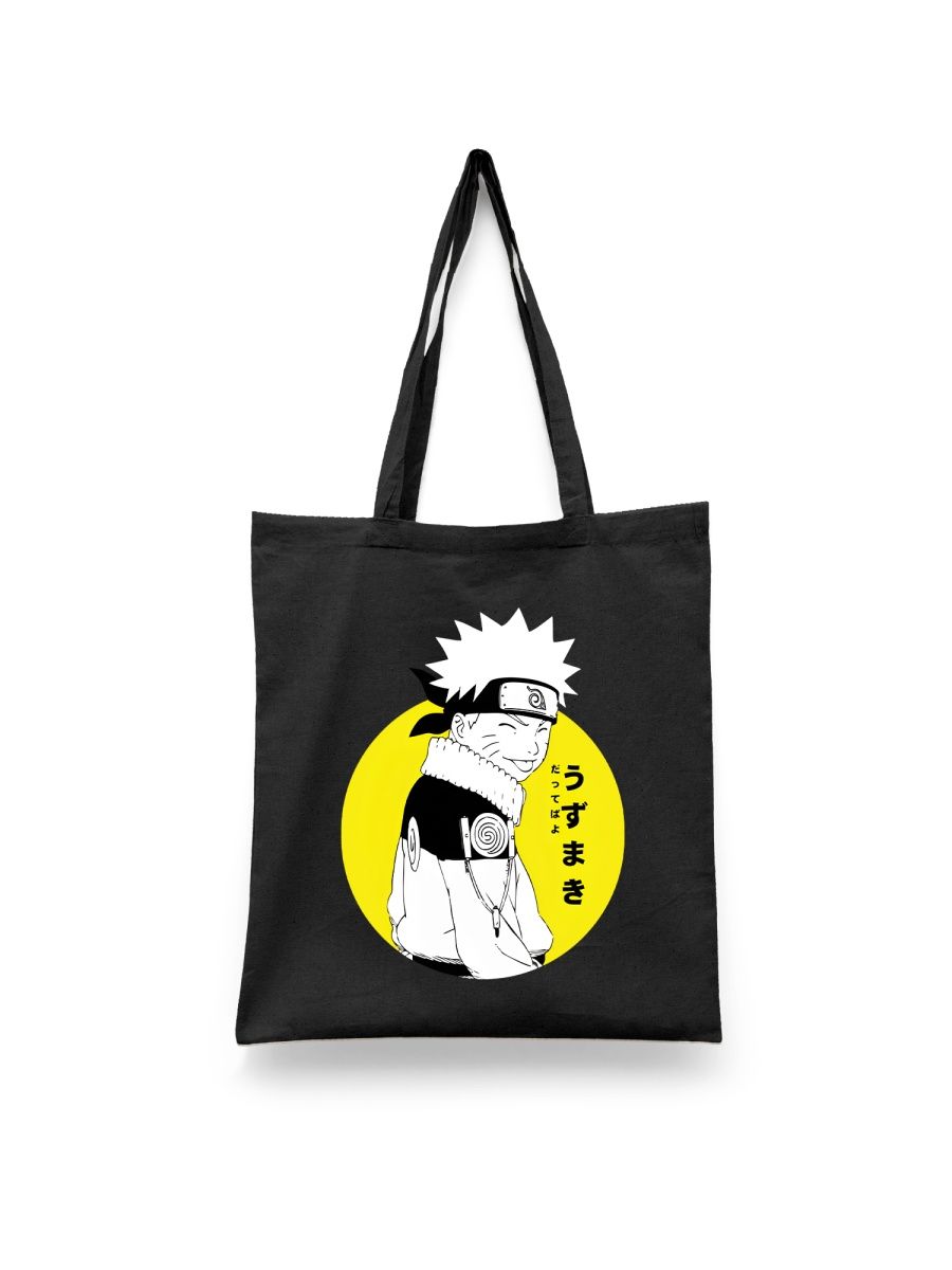 

Шоппер унисекс Каждому Своё Аниме/Удзумаки/Какаси ANNA14 черный, Аниме/Удзумаки/Какаси ANNA14