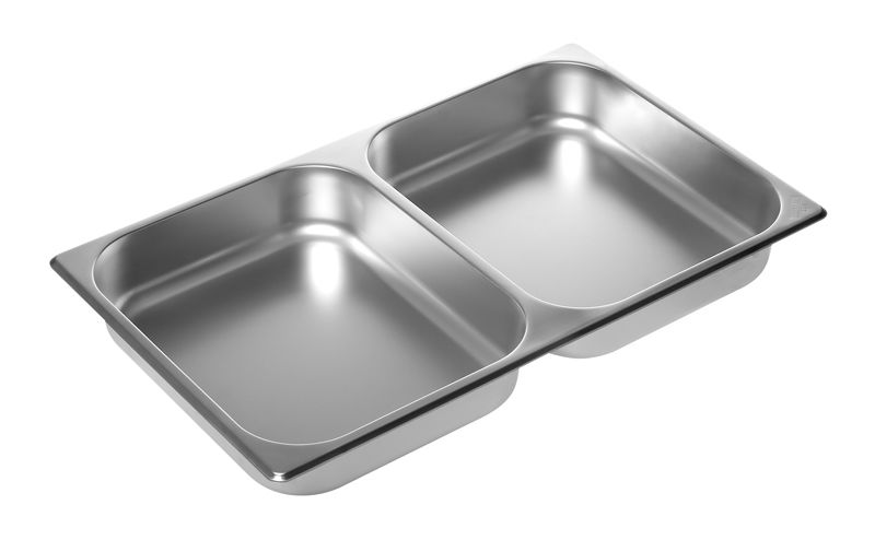 

Гастроемкость двухсекционнная Luxstahl 125731 GN 1/1-65 (530х325х65) нерж.