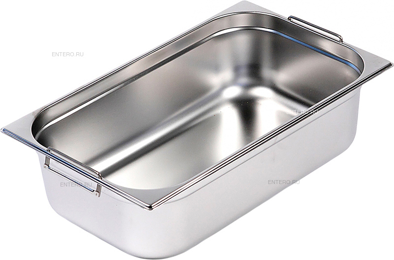 

Гастроемкость Luxstahl 811-6 GN 1/1-150 (530х325х150) нерж., с ручками, Серебристый