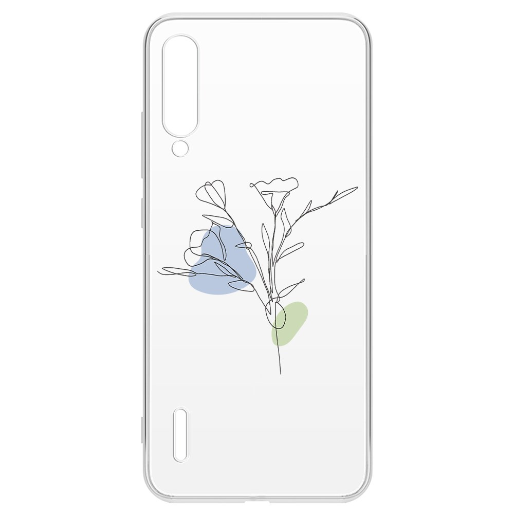 

Чехол-накладка Krutoff Clear Case Эустома для Xiaomi Mi 9 Lite