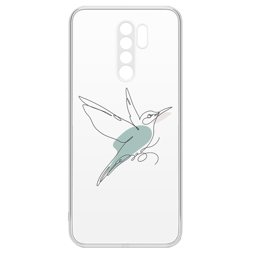 

Чехол-накладка Krutoff Clear Case Легкость для Xiaomi Redmi 9, Прозрачный