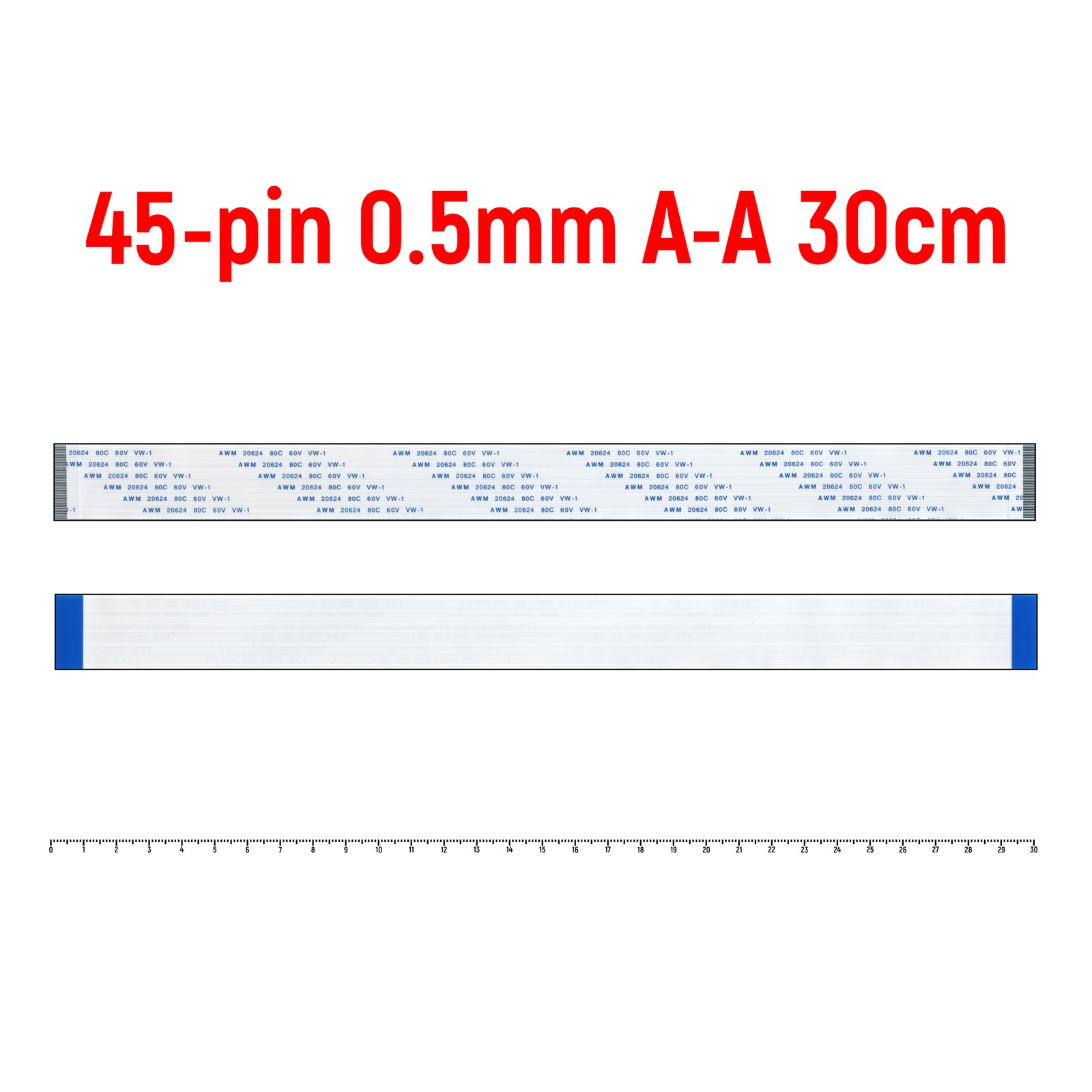 

Шлейф FFC 45-pin Шаг 0.5mm Длина 30cm