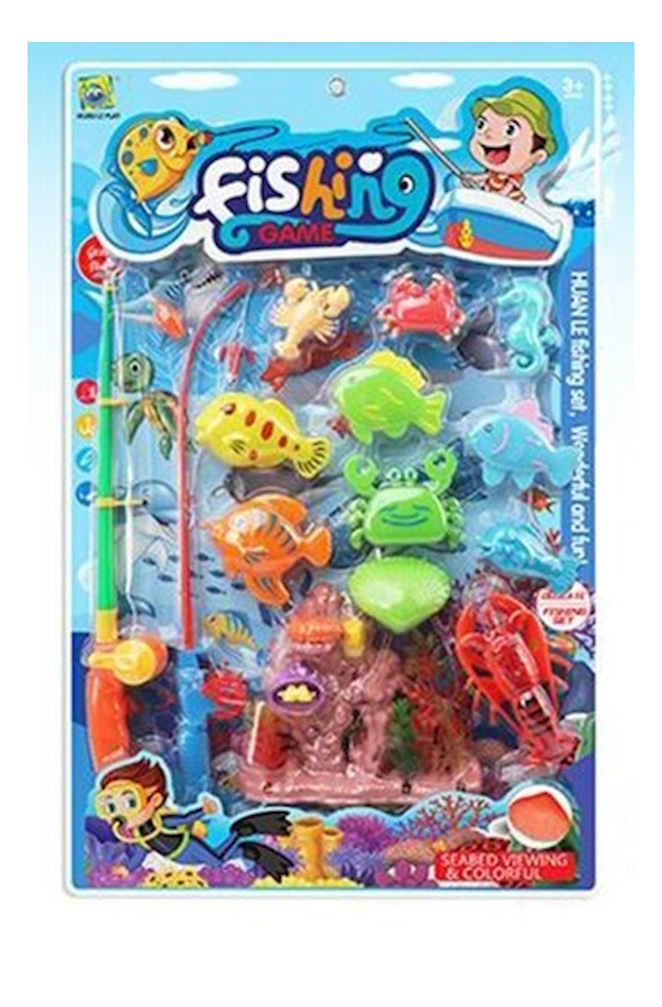 Рыбалка Наша Игрушка 14 предметов, пластик, на блистере (555-230)