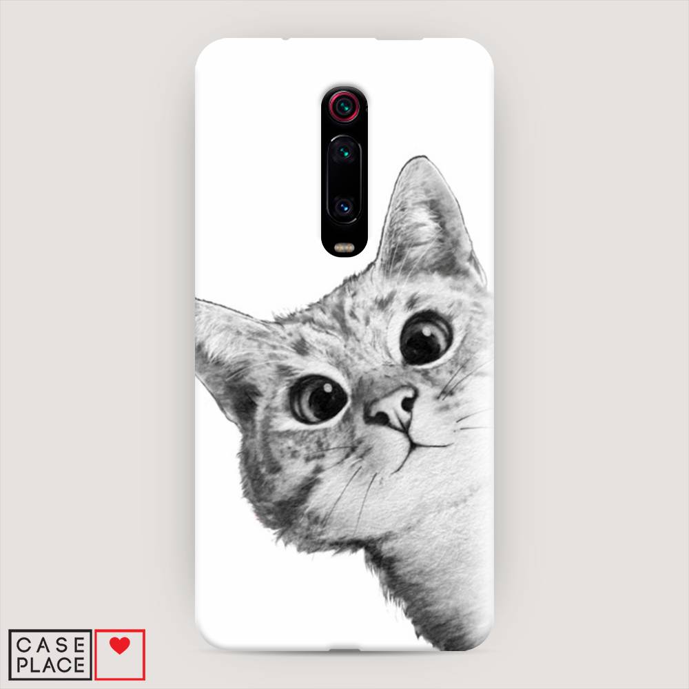 

Пластиковый чехол "Кот рисунок черно-белый" на Xiaomi Redmi K20 Pro, 35620-1