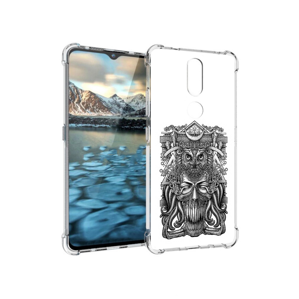 

Чехол MyPads Tocco для Nokia 2.4 зубастая сова (PT227049.107.369), Прозрачный, Tocco