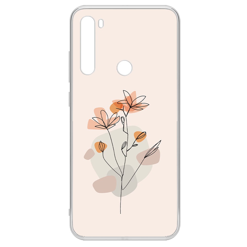 

Чехол-накладка Krutoff Clear Case Ромашки для Xiaomi Redmi Note 8T