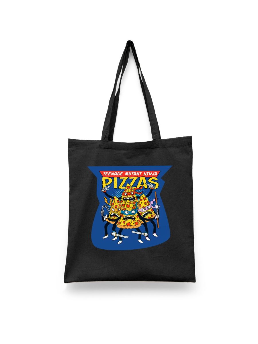 

Шоппер унисекс Каждому Своё Пицца/Pizza/Еда RAFD2 черный, Пицца/Pizza/Еда RAFD2