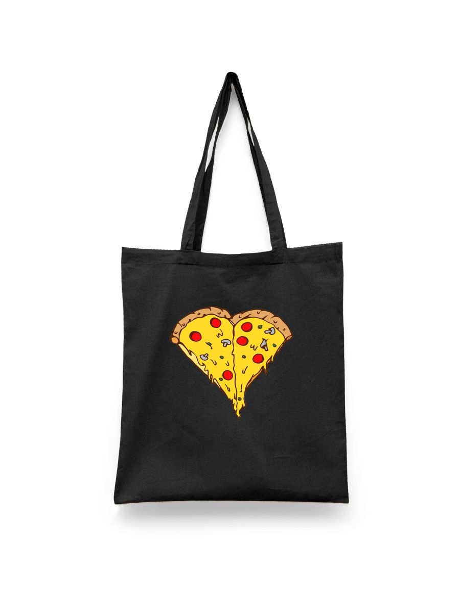 

Шоппер унисекс Каждому Своё Пицца/Pizza/Еда RAFD7 черный, Пицца/Pizza/Еда RAFD7