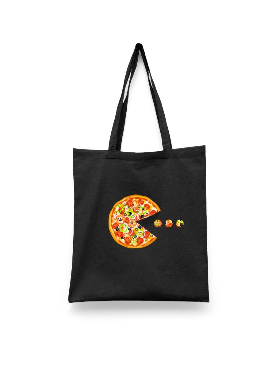 

Шоппер унисекс Каждому Своё Пицца/Pizza/Еда RAFD8 черный, Пицца/Pizza/Еда RAFD8