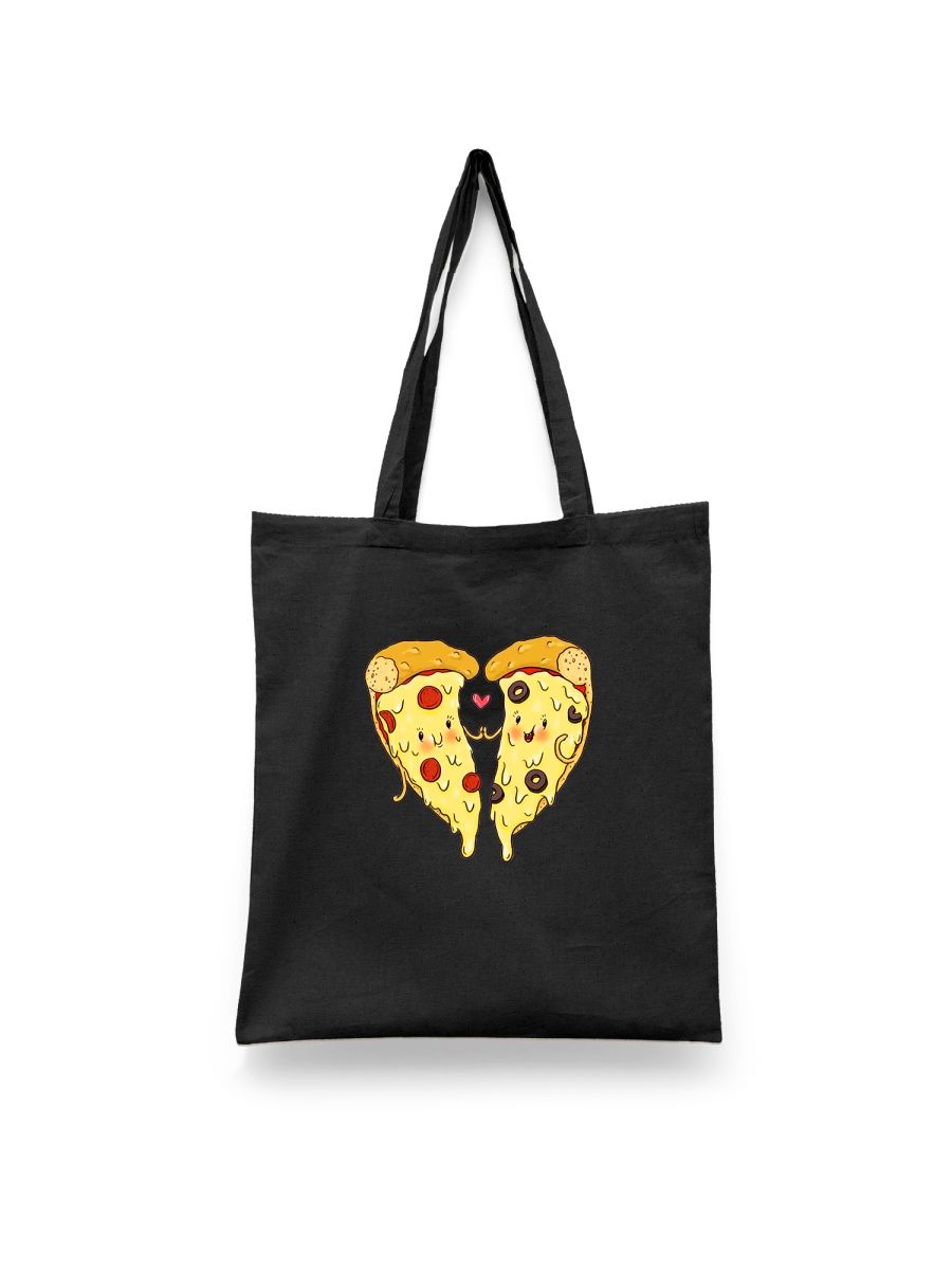 

Шоппер унисекс Каждому Своё Пицца/Pizza/Еда RAFD14 черный, Пицца/Pizza/Еда RAFD14