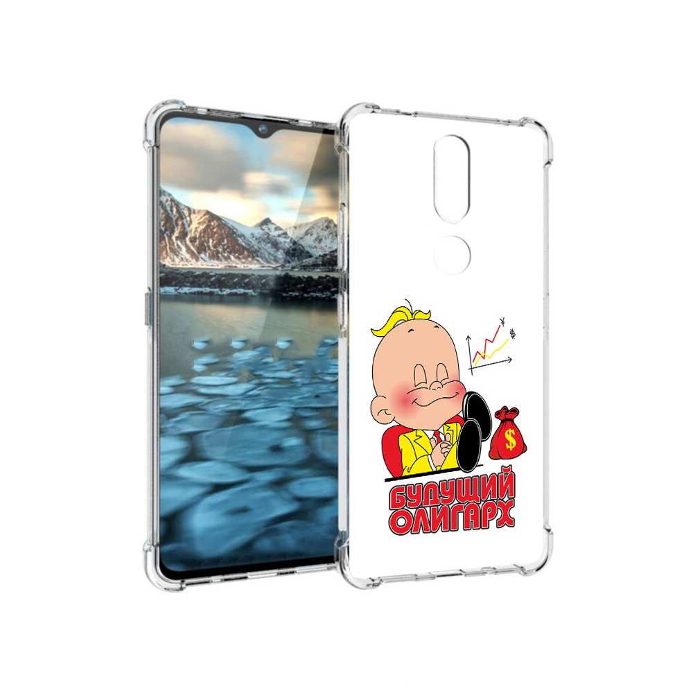 

Чехол MyPads Tocco для Nokia 2.4 Будущий олигарх (PT227049.107.37), Прозрачный, Tocco