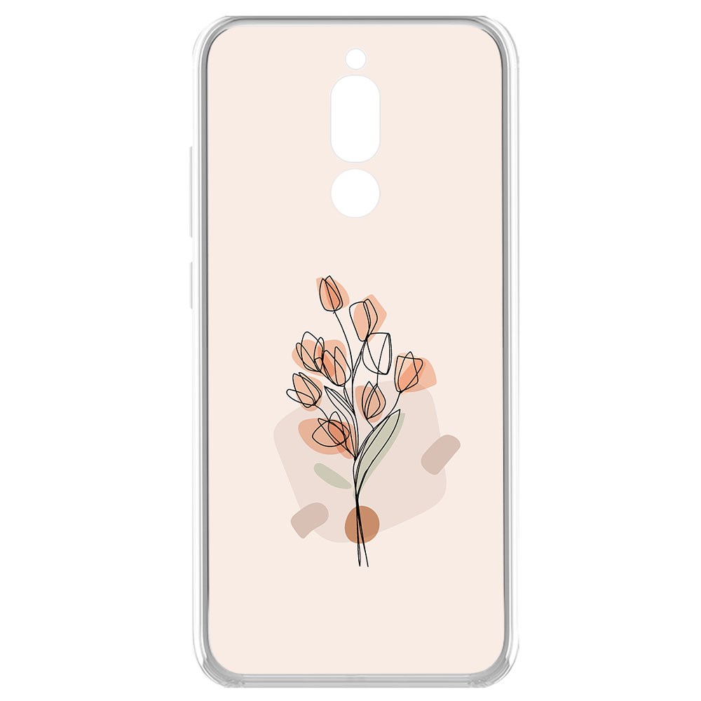 

Чехол-накладка Krutoff Clear Case Букет тюльпанов для Xiaomi Redmi 8, Прозрачный