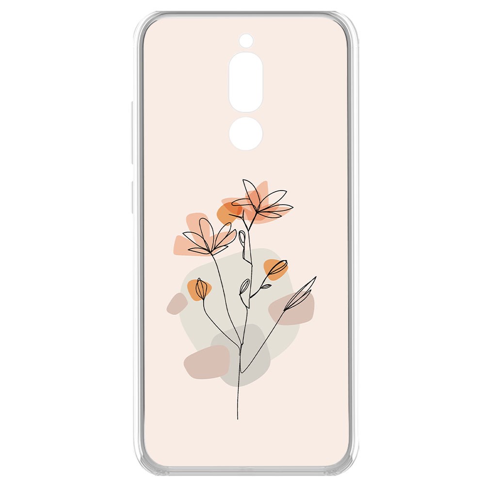 фото Чехол-накладка krutoff clear case ромашки для xiaomi redmi 8