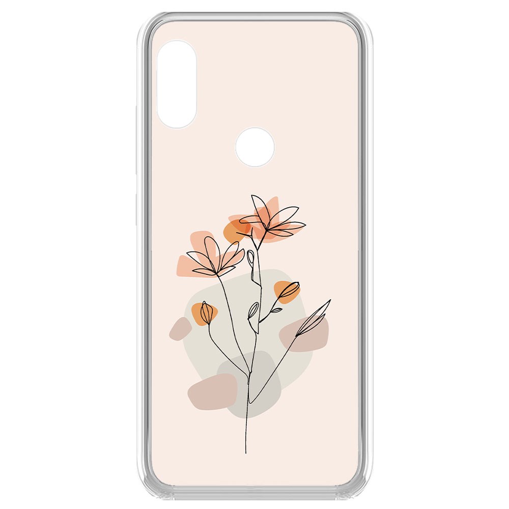 

Чехол-накладка Krutoff Clear Case Ромашки для Xiaomi Redmi Note 6 Pro