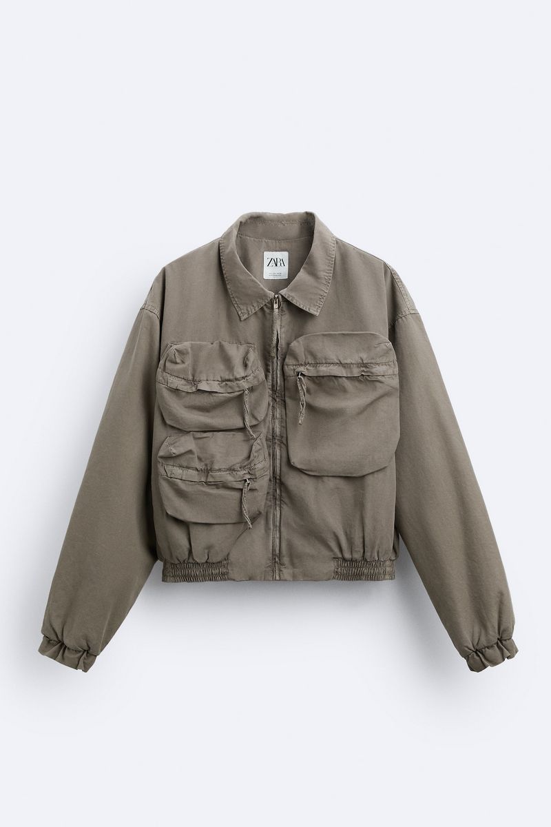 

Куртка мужская ZARA 05520451 коричневая M, Коричневый, 05520451