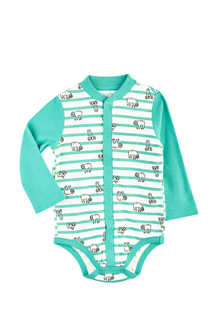 

Боди детское Kari baby AW21B10303810 бирюзовый р.74, AW21B10303810