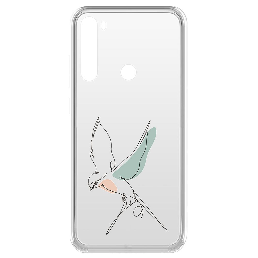 

Чехол-накладка Krutoff Clear Case Полет для Xiaomi Redmi Note 8 (2021), Прозрачный