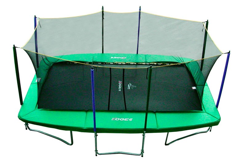 

Батут KOGEE TRAMPS ТОР Tramps 430 х 300 прямоугольный с защитной сетью, Top