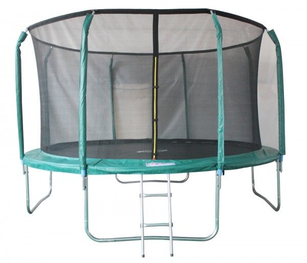

Батут SportElite GB102011 с сеткой и лестницей 366 см, зеленый, GB102011