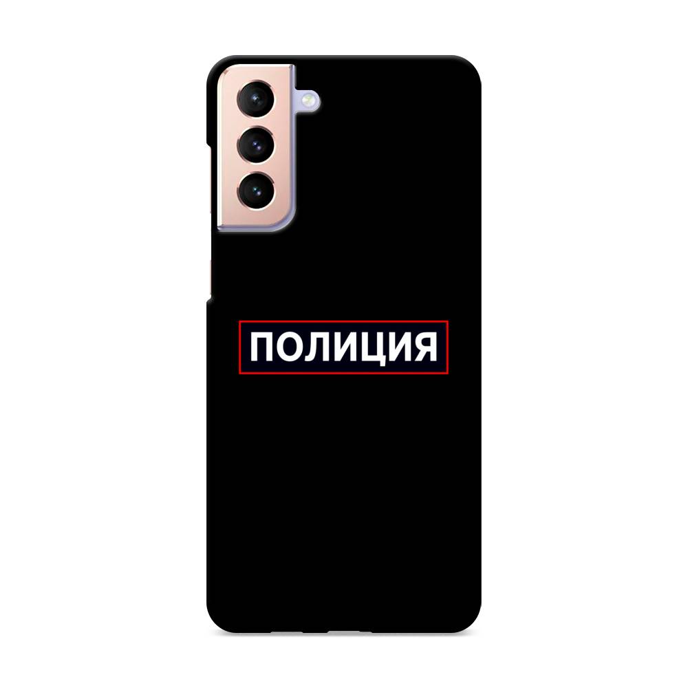 фото Пластиковый чехол "police logo" на samsung galaxy s21 + awog